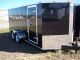 6x12 Enclosed Trailer Cargo Tandem Dual Double Axle V - Nose Lawn Motorcycle 14 Trailers photo 5