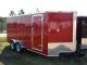 6x12 Enclosed Trailer Cargo Tandem Dual Double Axle V - Nose Lawn Motorcycle 14 Trailers photo 6