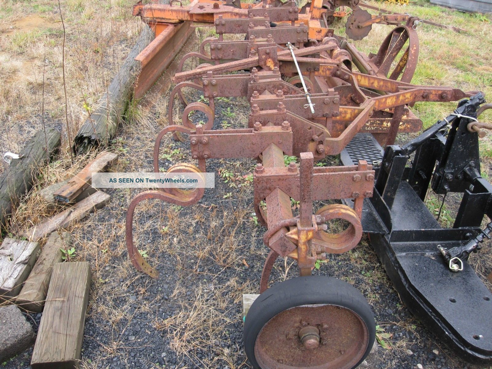 Allis Chalmers Snap Coupler Field Cultivator Antique & Vintage Farm Equip photo