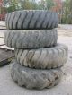 4 Goodyear Hard Rock Lug 1600 X 24 Tires With Rims Removed From Pettibone Crane Other photo 1