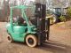 2003 Mitsubshi 5000 Lb Fork Lift,  Three Stage,  Side Shift,  Non - Marking Tires Forklifts photo 2