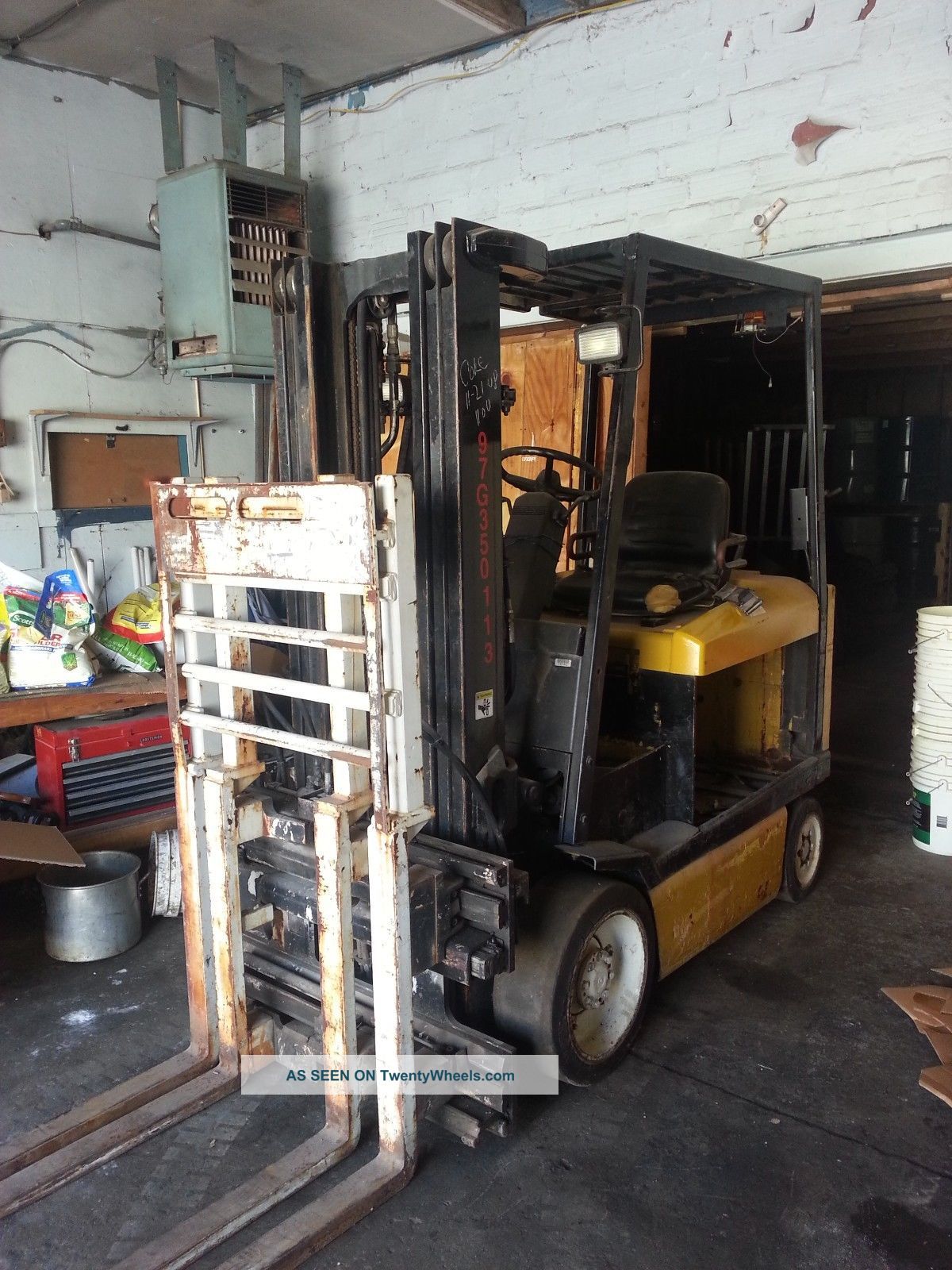 Yale Erc060 Electric Forklift 4800 No Battery Side Shift Cascade Single Double Forklifts photo