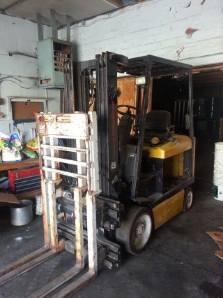 Yale Erc060 Electric Forklift 4800 No Battery Side Shift Cascade Single Double photo