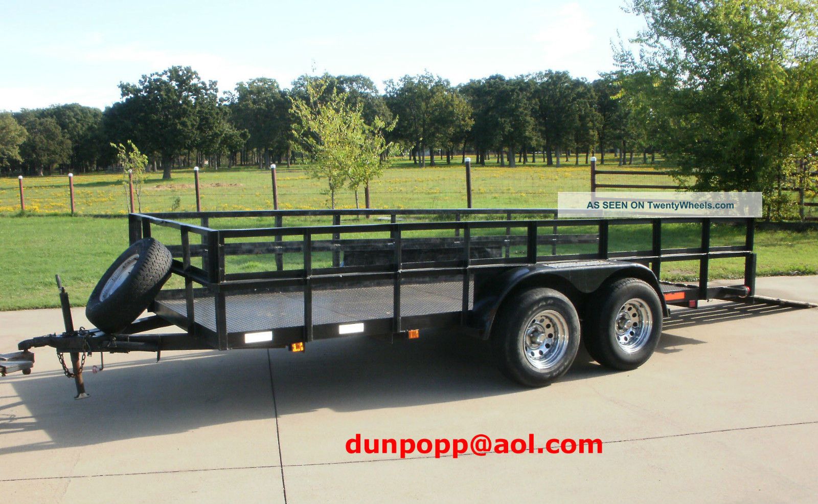 2004 16 ' 4 " X 78 " Kearney Utility Trailer W/30 " Metal Sides Low Reserve