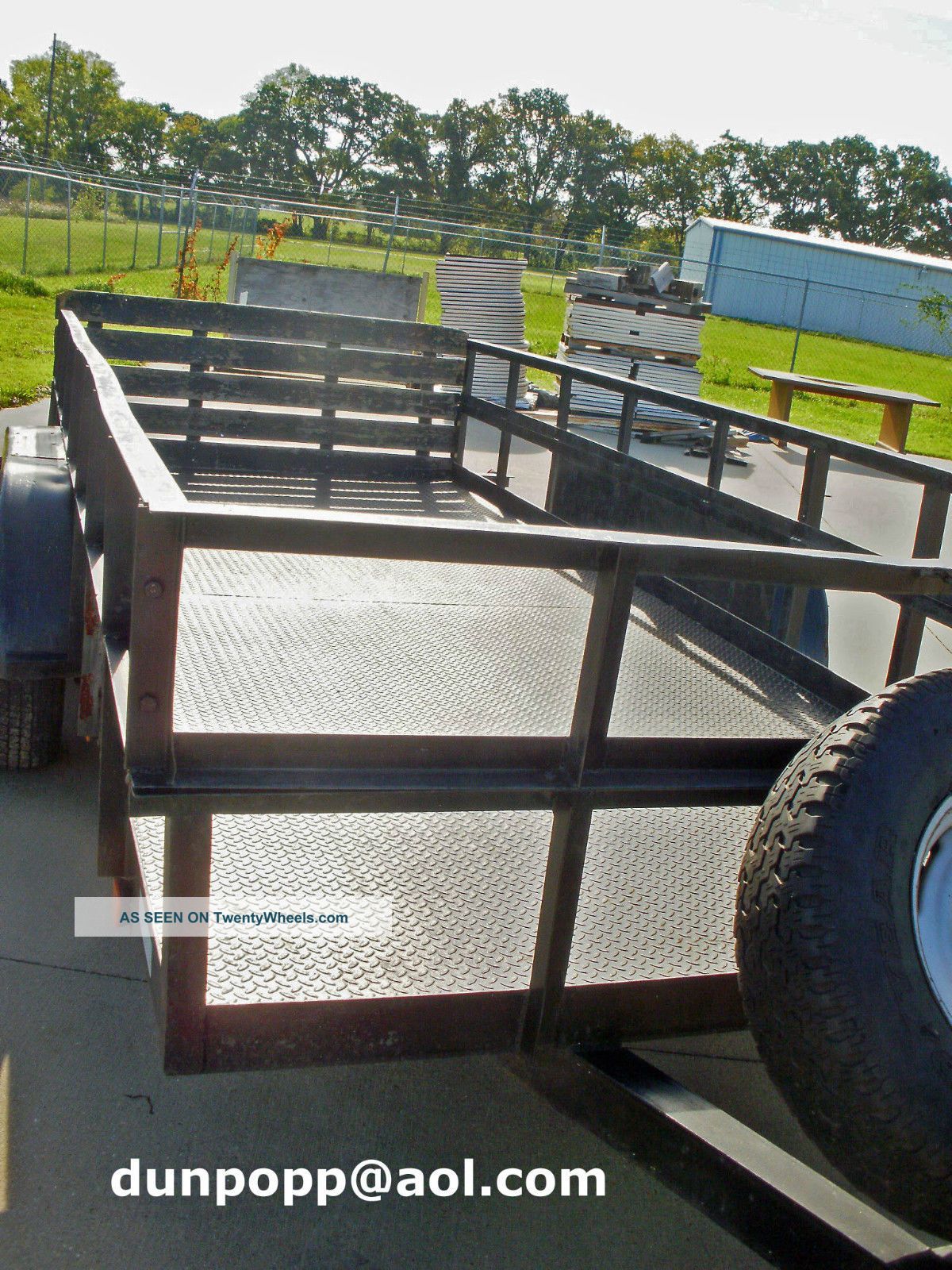 2004 16 ' 4 " X 78 " Kearney Utility Trailer W/30 " Metal Sides Low Reserve