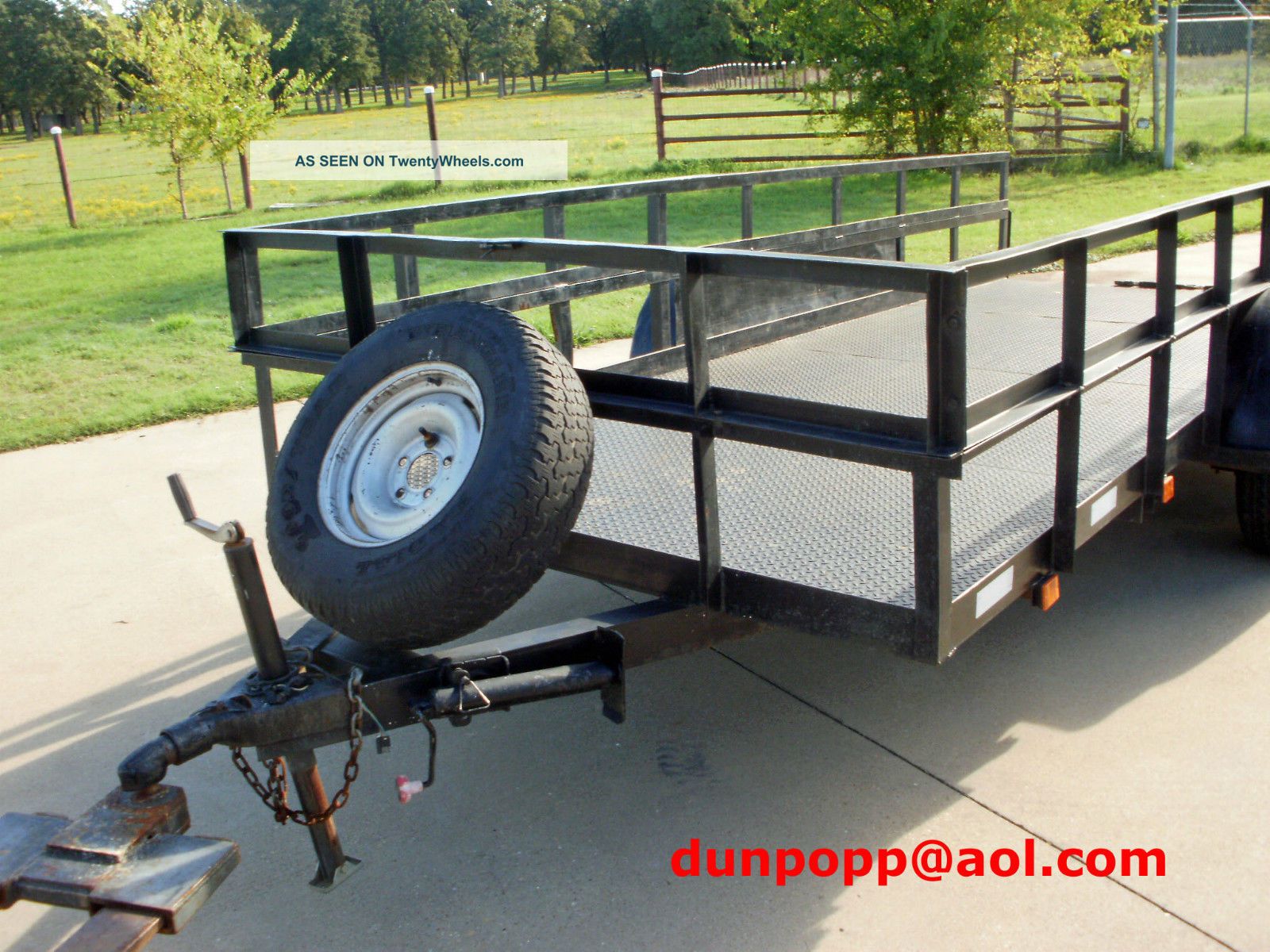 2004 16 ' 4 " X 78 " Kearney Utility Trailer W/30 " Metal Sides Low Reserve
