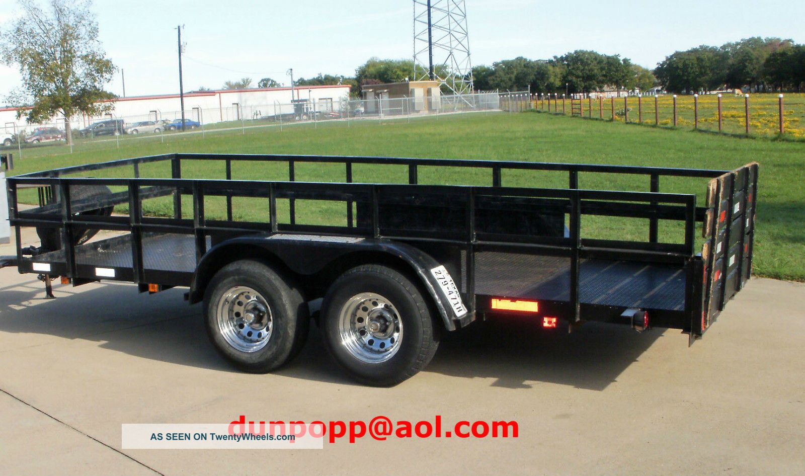 2004 16 ' 4 " X 78 " Kearney Utility Trailer W/30 " Metal Sides Low Reserve