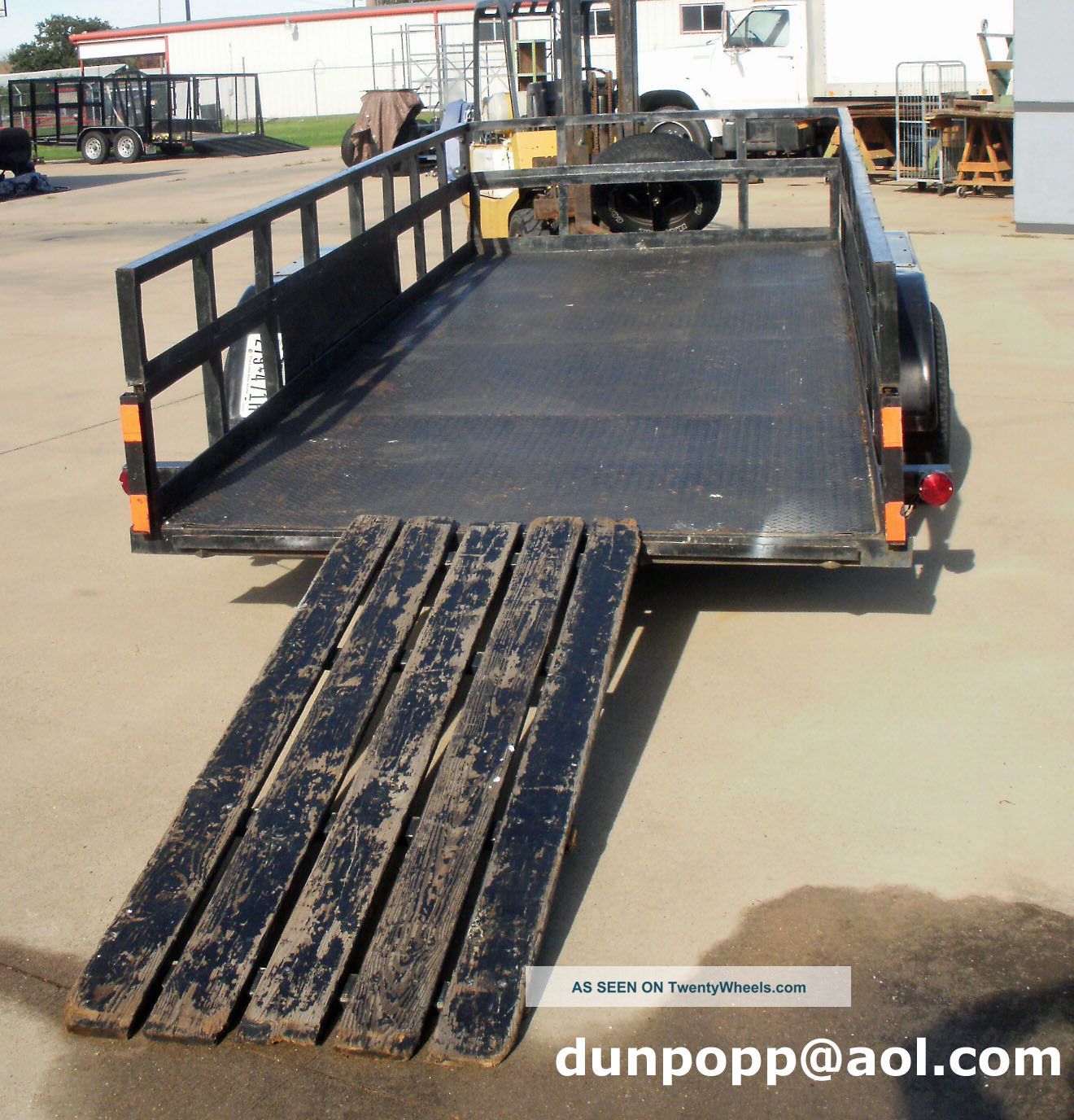 2004 16 ' 4 " X 78 " Kearney Utility Trailer W/30 " Metal Sides Low Reserve