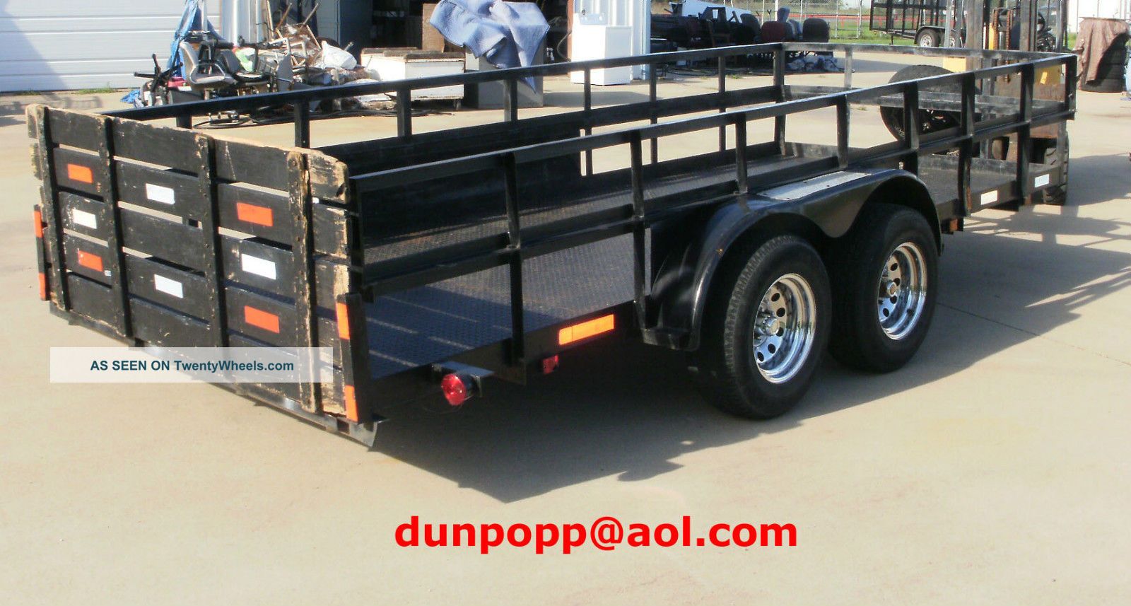 2004 16 ' 4 " X 78 " Kearney Utility Trailer W/30 " Metal Sides Low Reserve