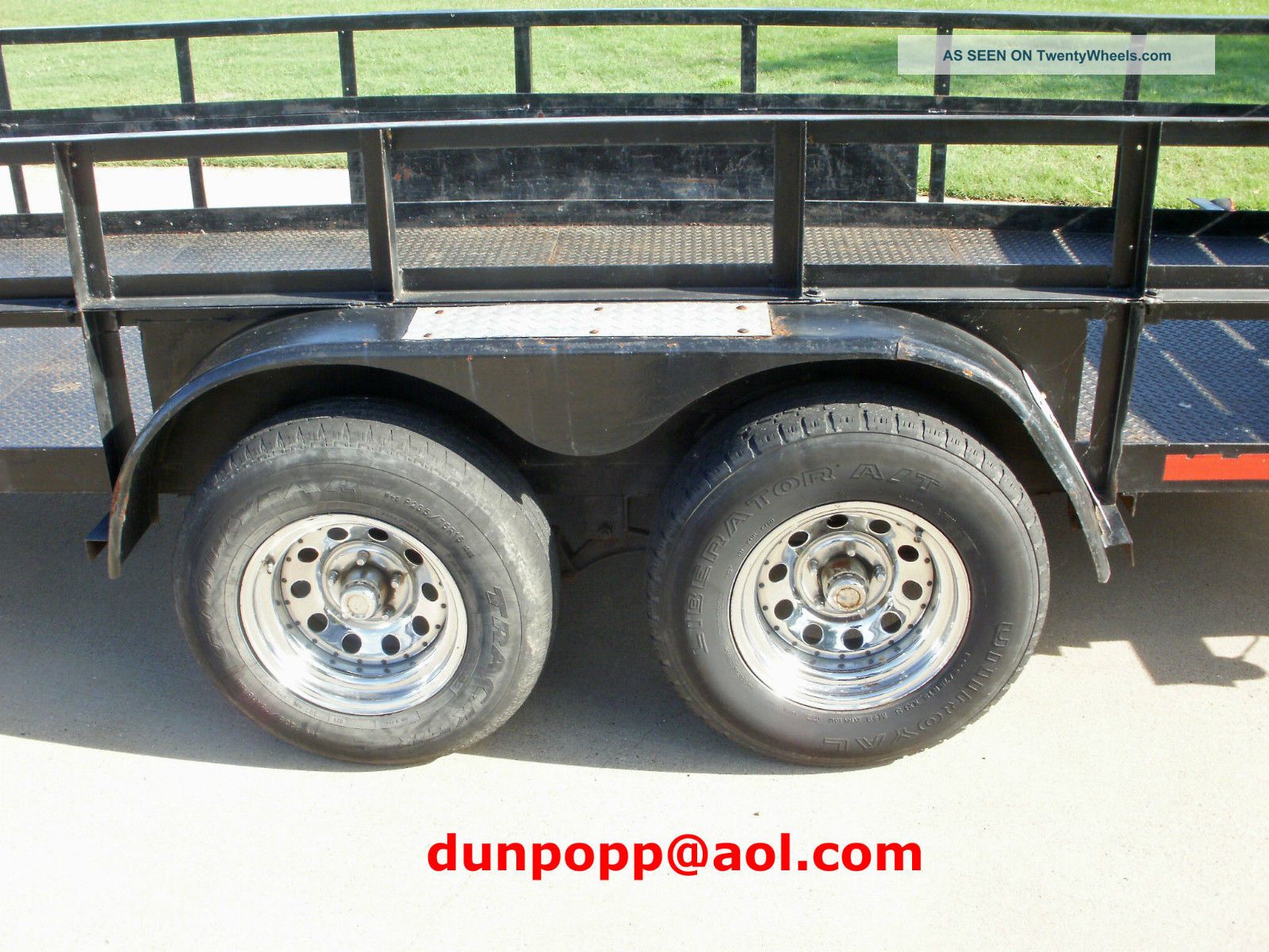 2004 16 ' 4 " X 78 " Kearney Utility Trailer W/30 " Metal Sides Low Reserve