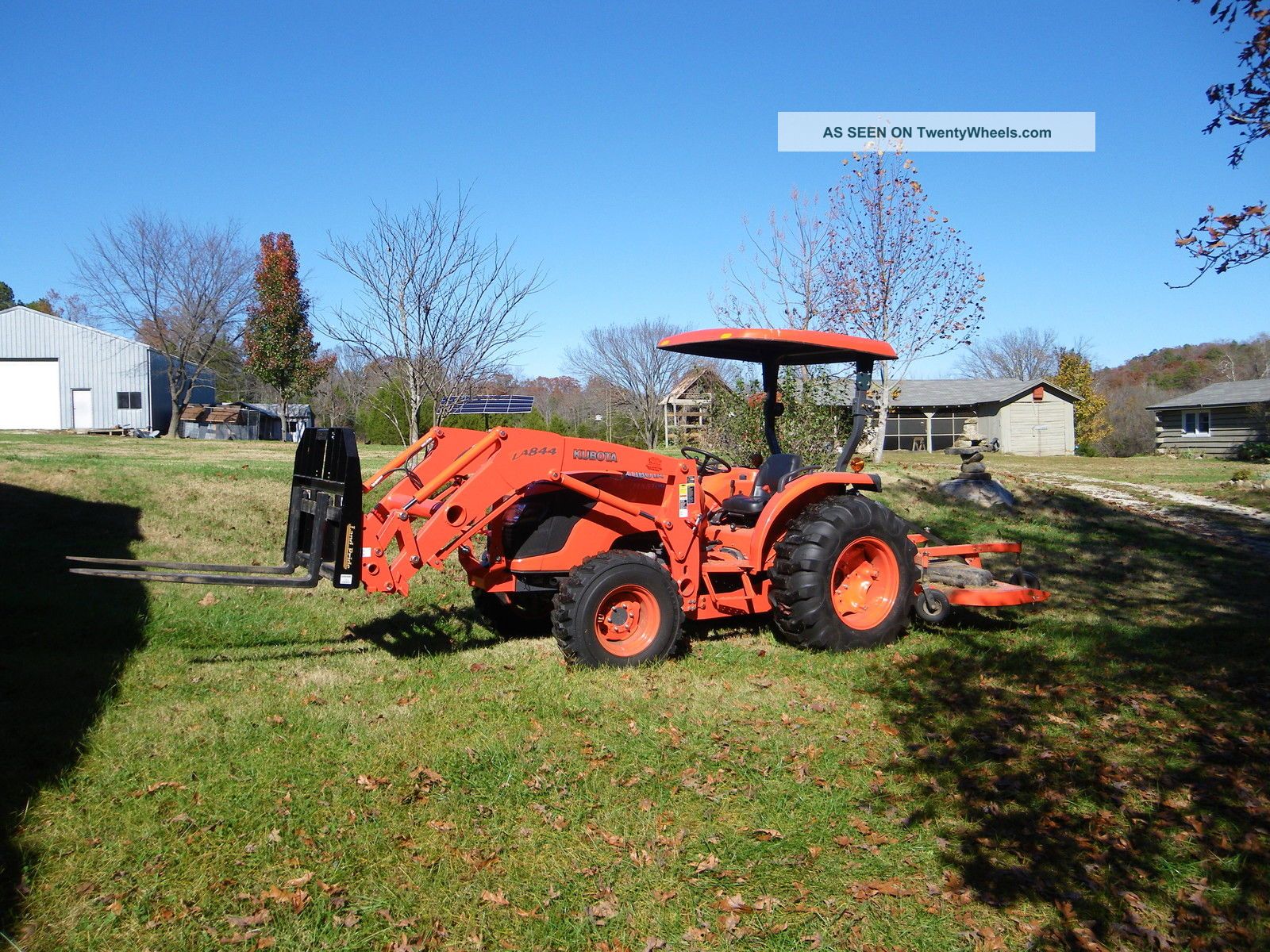 Kubota Mx5100dt Tractor,  Loader,  Backhoe With Many Implements.  39 Hours Tractors photo