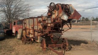 Antique Hart Wheat Thresher - Farm Equipment - Powered By: Tractor Or photo