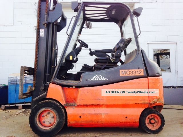 Linde Pneumatic Electric 6000 Lb E30p - 600 - 02 Forklift Lift Truck Forklifts photo