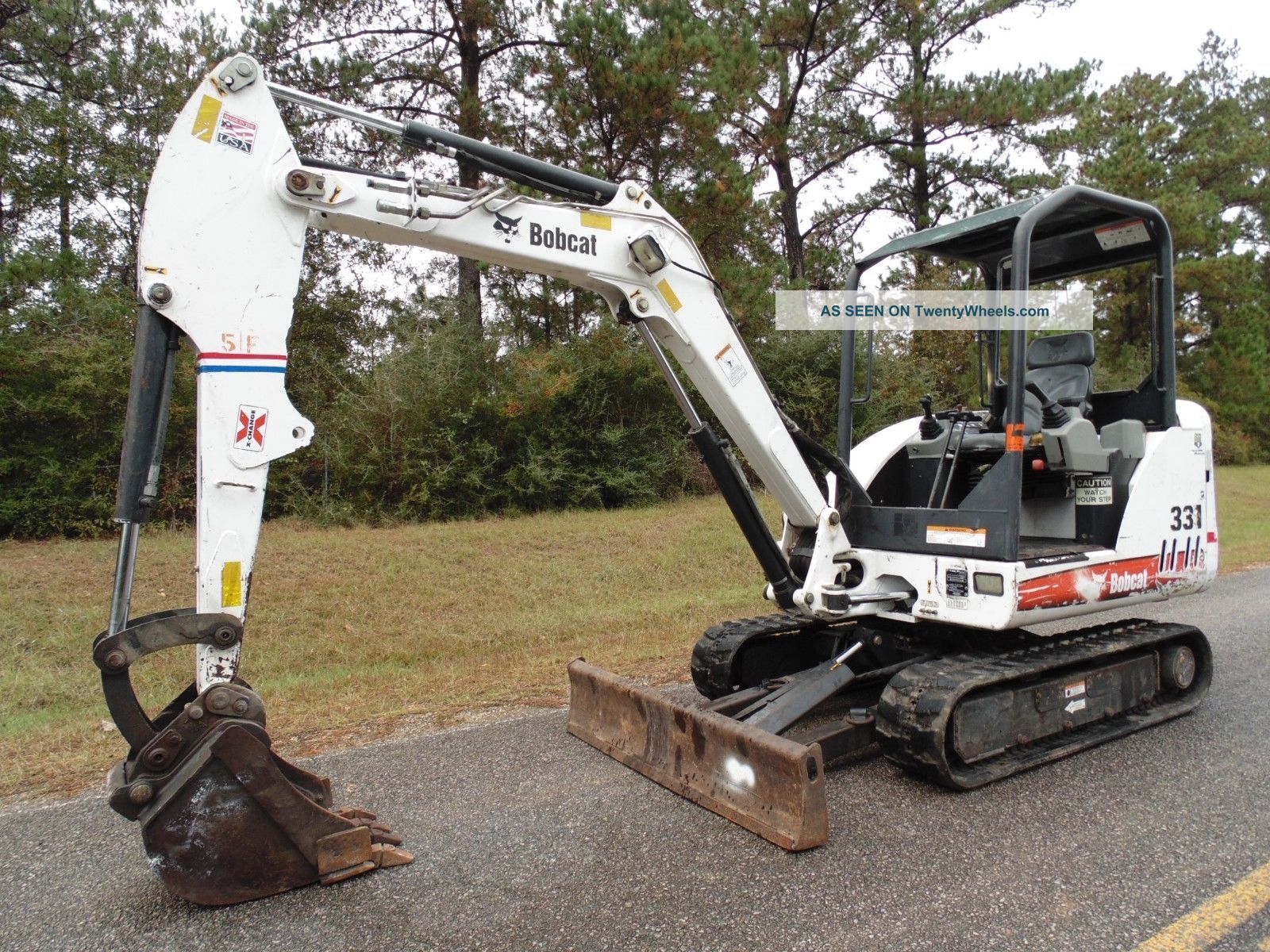 2007 Bobcat 331 G Compact Mini Excavator Digging Bucket N Mississippi