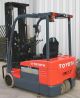 Toyota Model 7fbehu18 (2004) 3500lbs Capacity 3 Wheel Electric Forklift Forklifts photo 1