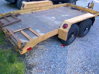 Heavy Equipment Trailer 6 X 12 Tandem Axle With Tilt Bed photo