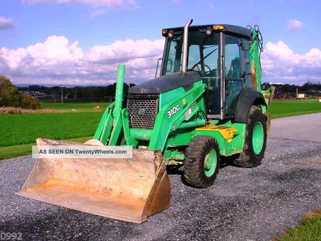 2006 John Deere 310g Tractor Loader Backhoe,  4x4,  Cab,  Extendahoe, Backhoe Loaders photo