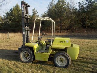 Clark Fork Lift Pneumatic Air Tire Propane Gas Lift 14 ' Up To 4000 Lbs photo