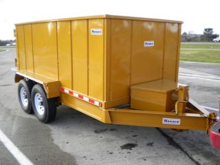 Dump Trailer Double Wall 6.  8 Ton Lift Two 7000 Axles 16 Inch Tires And Rims photo