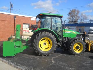2010 John Deere Model 5083e,  Cab,  A/c,  4 - Way Plow,  And 84 Inch Snow Blower. photo