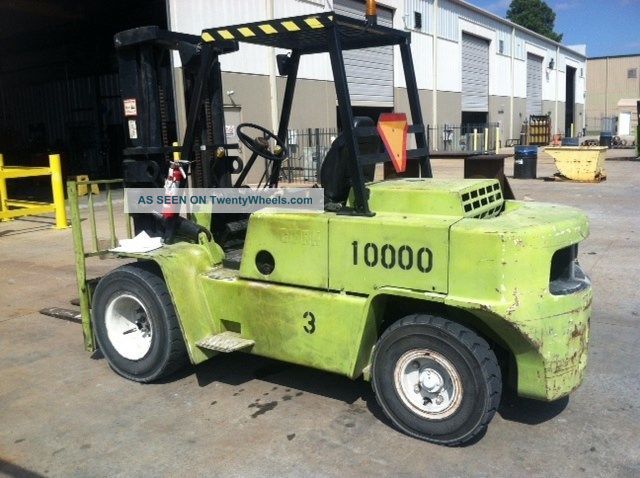 Clark C500 - Ys100,  10,  000 Capacity Dual Drive Pneumatic Tire Forklift Forklifts photo