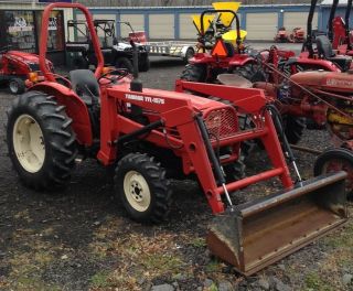 Yanmar 336d Compact Tractor 4wd W/ Loader Power Shift Transmision 3 Point Hitch photo