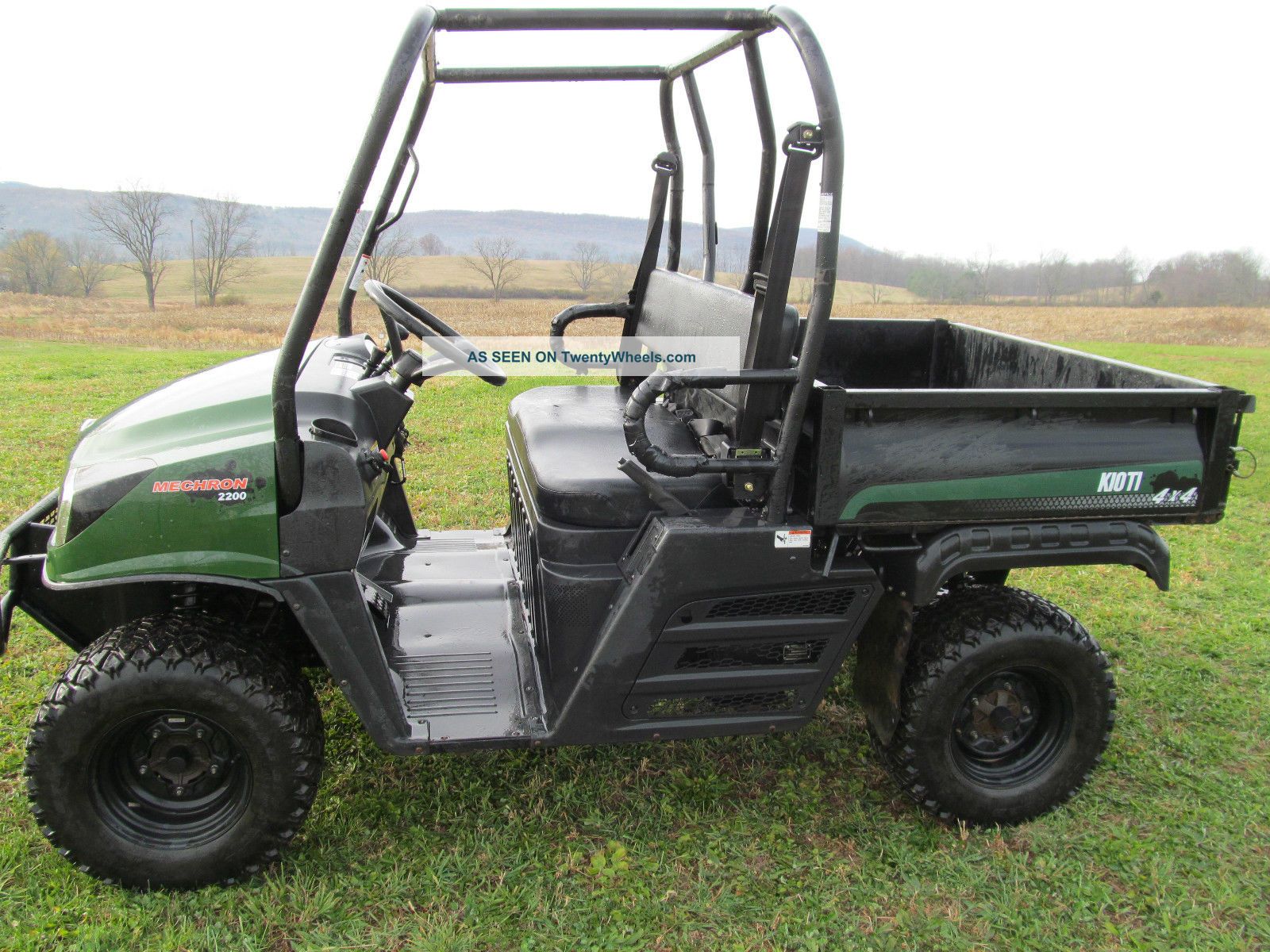 Kioti Mechron 2200 4x4 22 Hp Diesel Utv Utility Vehicle 226 Hrs Dump Bed Utility Vehicles photo