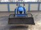 Holland Tc45a Compact Tractor W/loader & Wester 7 - 1/2 ' Power Angle Plow Tractors photo 5