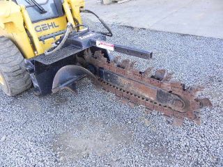 Lowe X21 Skid Steer Trencher Attachment For Bobcat Loader Carbide Teeth 48 