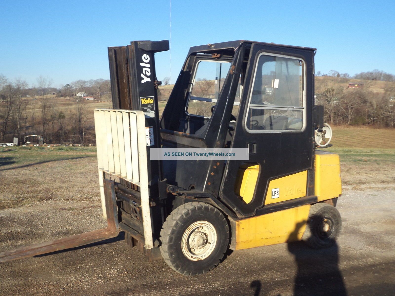 Yale 5000 Lb Pneumatic Forklift W/removable Doors