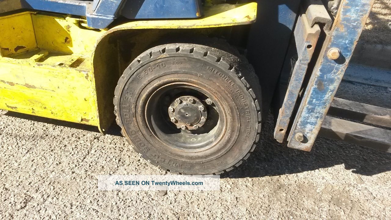 Komatsu 3000 Lb Forklift 3 Stage Mast Air Tires Pneumatic Lp Sideshifter