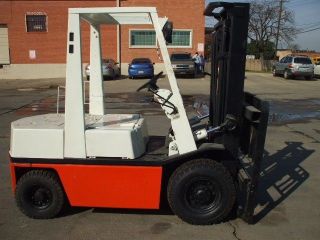 Nissan Forklift With Air Tires photo