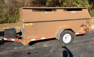 Pro - Tainer Industries Recycling 6 X 12 Covered Dump Trailer 7000 Lb.  Gvw photo