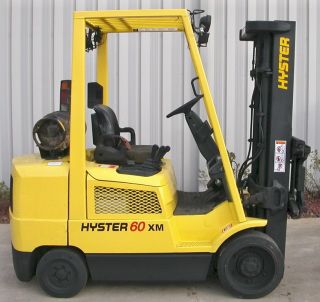 Hyster Model S60xm (2002) 6000lbs Capacity Lpg Cushion Tire Forklift photo