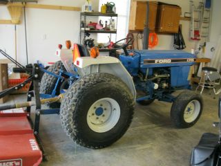 Ford 1715 Compact Tractor & Bush Hog 4x4 Diesel 950 Hours photo