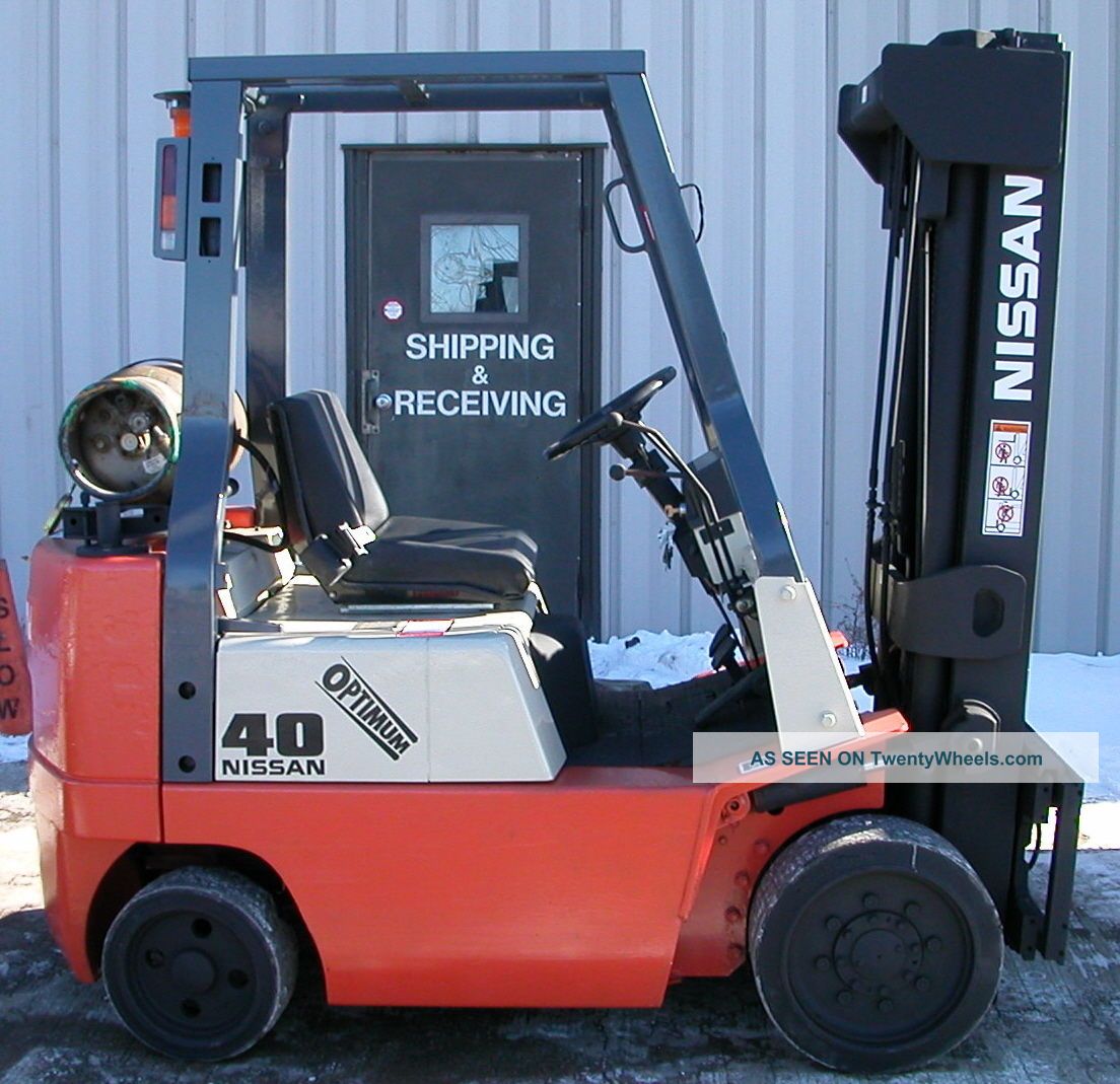 Nissan Model Cpj02a20pv (2004) 4000lbs Capacity Lpg Cushion Tire Forklift Forklifts photo