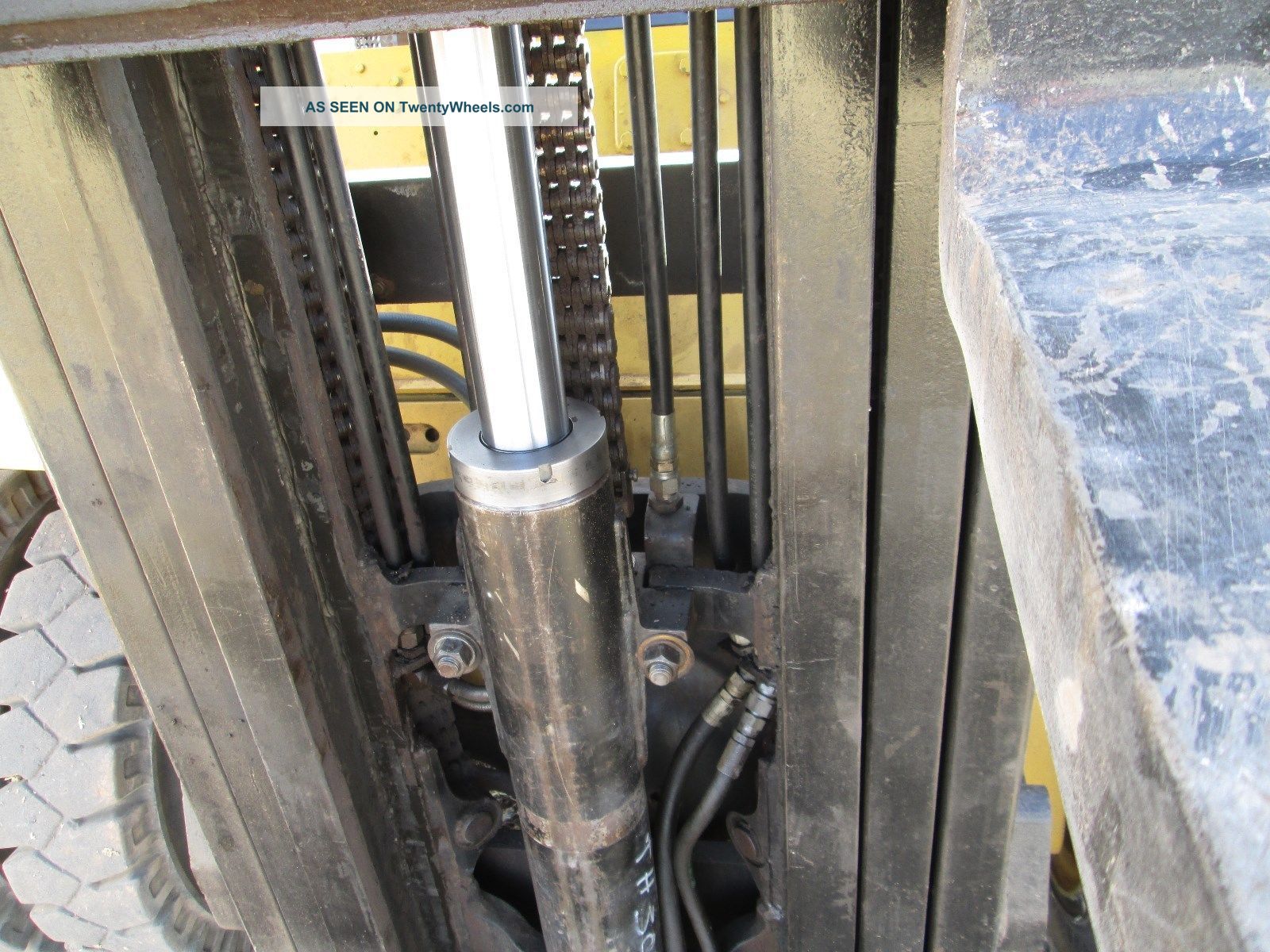 Hyster Forklift 15500 Lbs H155xl Pneumatic Tires Fork Positioner, Side Shift,