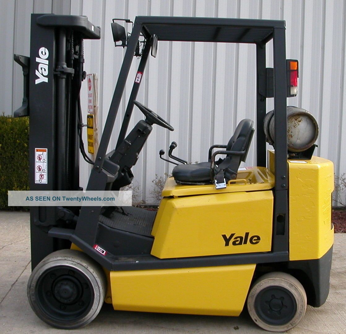 Yale Model Glc050tg (2000) 5000lbs Capacity Lpg Cushion Tire Forklift Forklifts photo