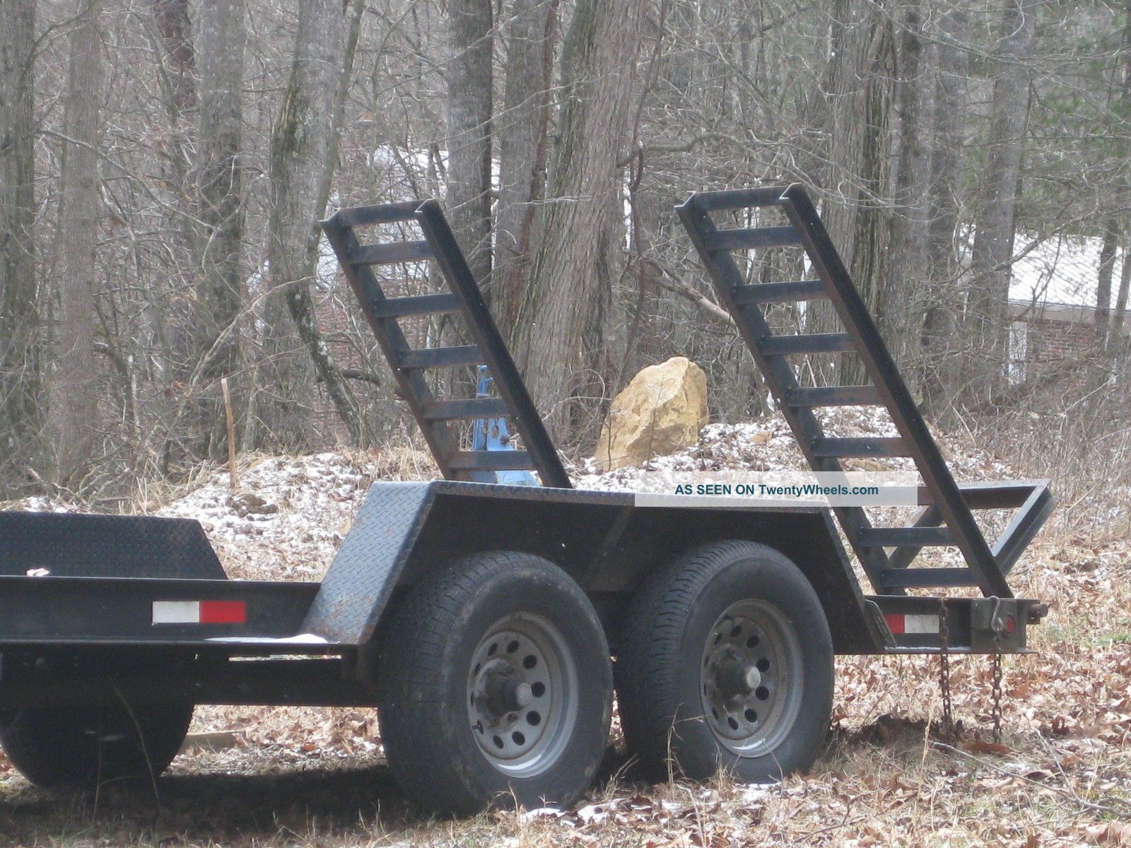 2000 Hurst 16 Ft Gooseneck Flatbed Trailer