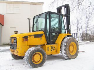 Jcb 930 Rough Terrain Forklift,  Cab & Heat 28 ' Triple,  Sideshift,  4x4 Drive photo