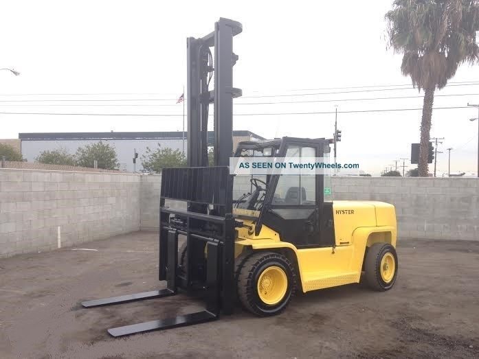 Hyster Forklift 15500 Lbs H155xl2 Pneumatic Tires Side - Shifter Diesel Engine Forklifts photo