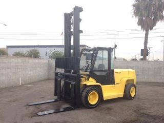 Hyster Forklift 15500 Lbs H155xl2 Pneumatic Tires Side - Shifter Diesel Engine photo