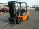 2006 Toyota Forklift 5000lbs Pneumatic Tires 4 Stage Goes 20 Feet High Sideshift Forklifts photo 1