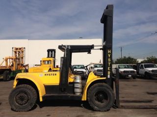 Hyster Forklift Model H250xl 25,  000 Lb Capacity Two Stage Mast Lp Gas Engine Gm photo