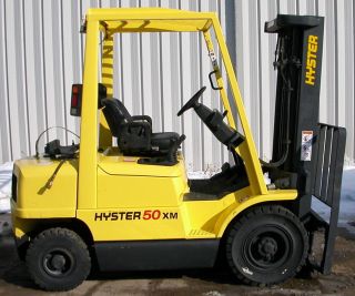 Hyster Model H50xm (2003) 5000lbs Capacity Lpg Pneumatic Tire Forklift photo
