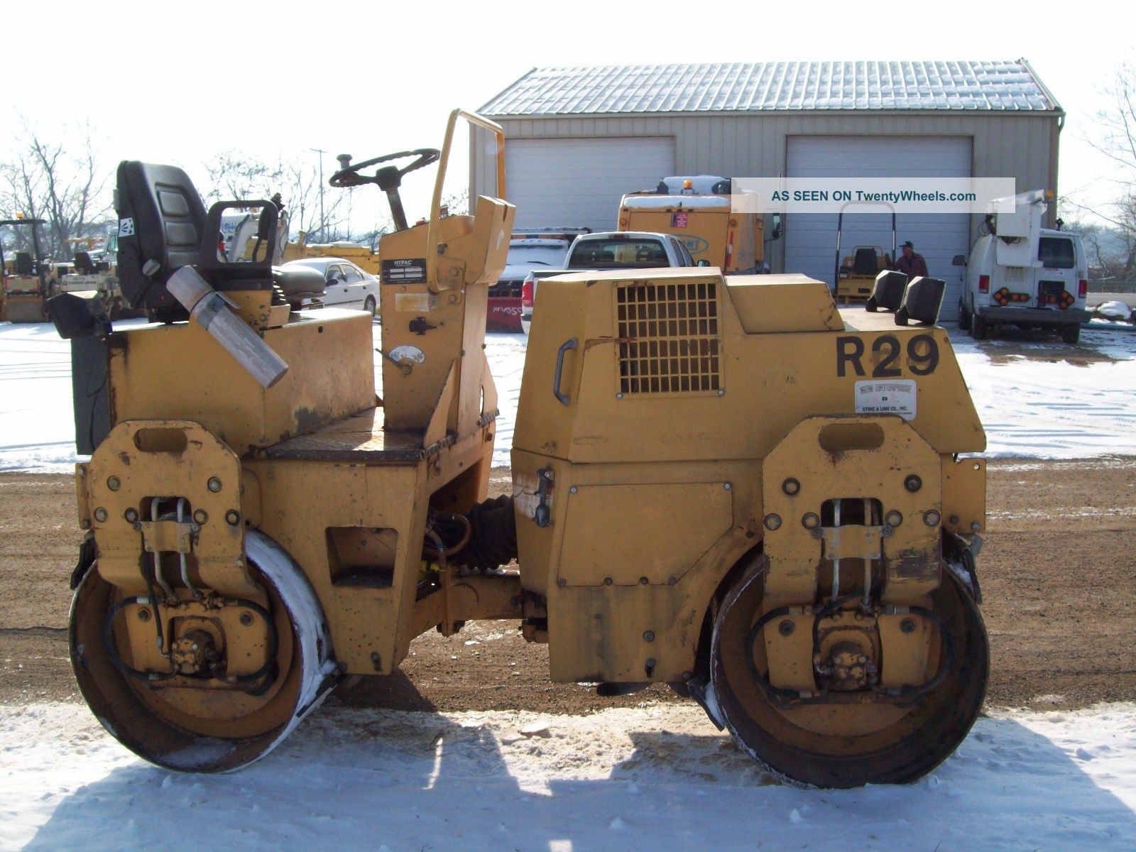 Hypac C747b 47 " Dbl Drum Vibratory Asphalt/stone Roller