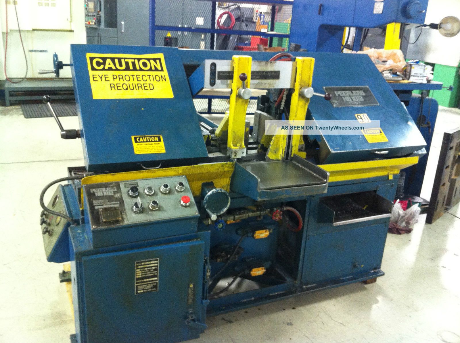 10 " X 12 " Peerless Horizontal Band Saw Model Hb1012 1979