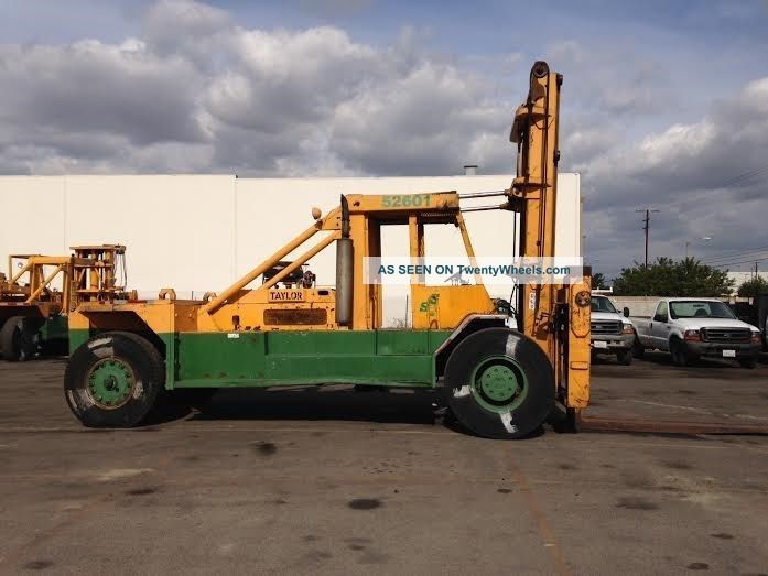 Taylor Forklift 52,  000 Lb Capacity Fork - Positioner Detroit Diesel Forklifts photo