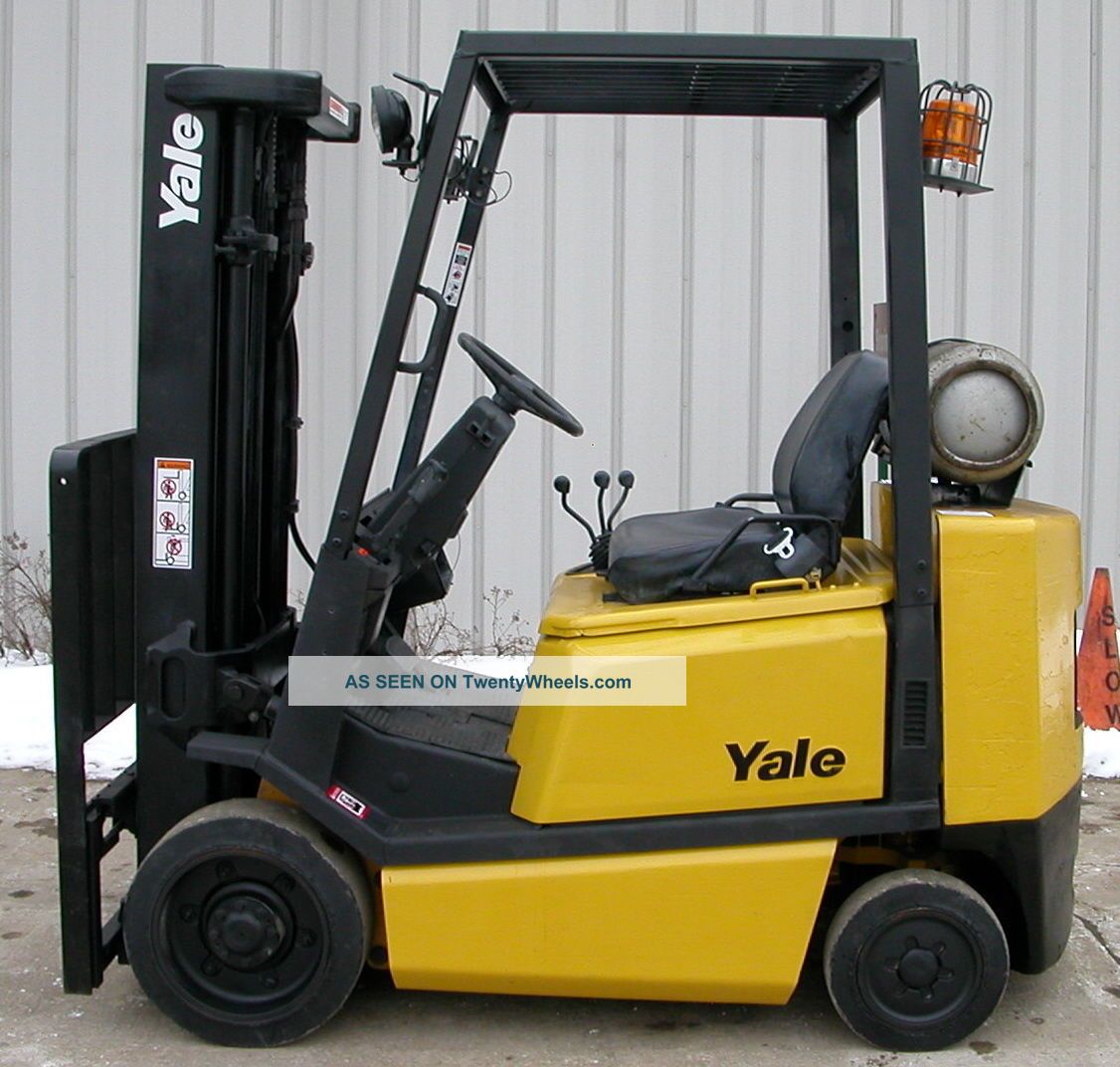 Yale Model Glc050de (1995) 5000lbs Capacity Lpg Cushion Tire Forklift Forklifts photo