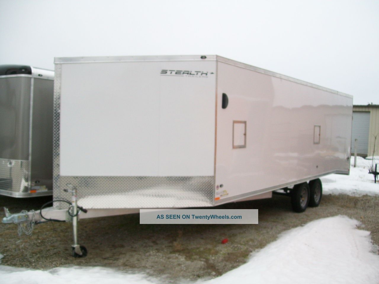 Snowmobiletrailer All Aluminum 8.  5 ' X 27 '. . . . .  7,  000 Gvwr Holds 4 Sleds Trailers photo